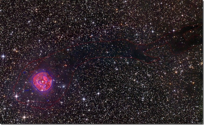 IC 5146  B 168 Rob Gendler isophotes