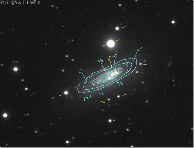 NGC 1569 Slilge & isophotes