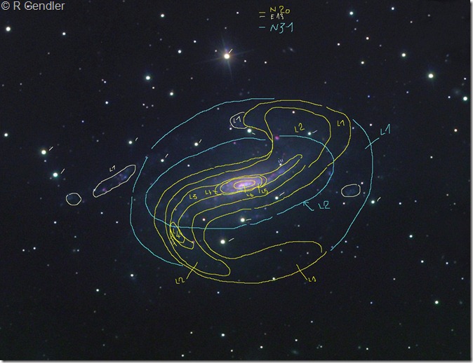 NGC 925 Rob Gendler & isophotes