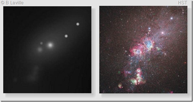 ngc 4214 core t635 & hst ngc 4214 core t635 & hst