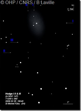 NGC 147  Hodge I  II  III  T1200  BL