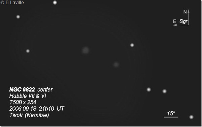 NGC 6822 Hubble VII & VI T254 BL 2006 09 18 NGC 6822 Hubble VII & VI T254 BL 2006 09 18