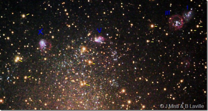 NGC 6822 J Misti 050712 labels Nord NGC 6822 J Misti 050712 labels Nord