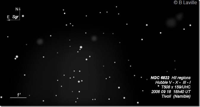 NGC 6822 T508 BL 2007 09 18 HII V X III I NGC 6822 T508 BL 2007 09 18 HII V X III I