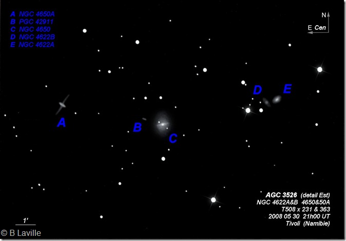 NGC 4622A&B 50&50A T508 BL Namibie Tivoli labels NGC 4622A&B 50&50A T508 BL Namibie Tivoli labels