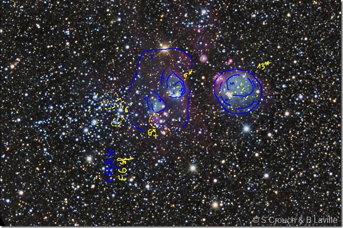 Hen 83 84 85 NGC 456 460 465 Steve C