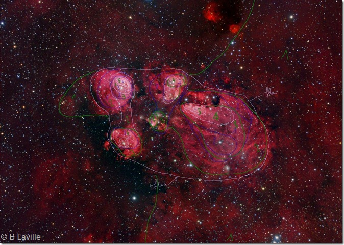 NGC 6334 M Pugh R Gendler isophotes NGC 6334 M Pugh R Gendler isophotes