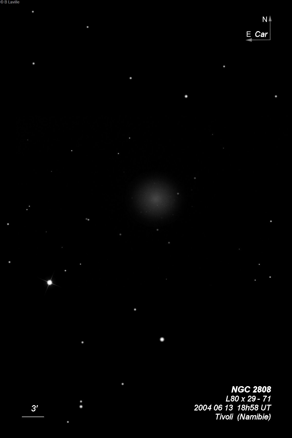 » NGC 2808 L80 vs T280 » Dessins du ciel profond extrême