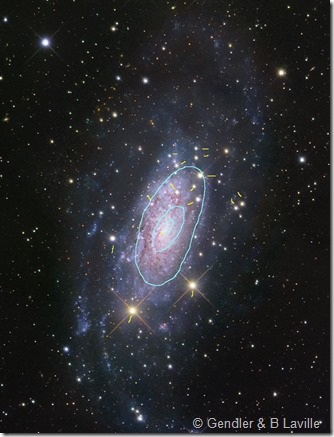 NGC 3621 Gendler & isophotes NGC 3621 Gendler & isophotes