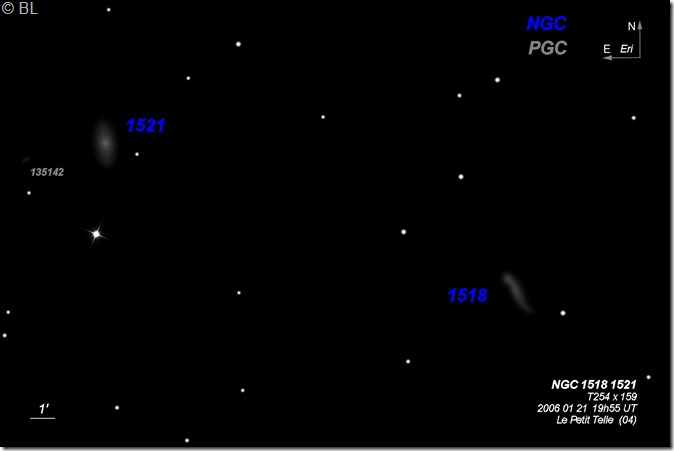 NGC 1518 1521 T254 BL 2006 01 21 labels NGC 1518 1521 T254 BL 2006 01 21 labels