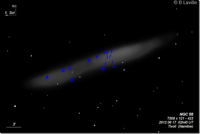NGC 55 T508 BL 2012 06 18 HII reg NGC 55 T508 BL 2012 06 18 HII reg