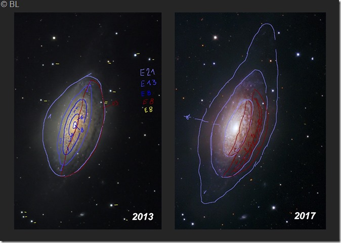 NGC 3521 T635 BL halos 2013 vs 2017 NGC 3521 T635 BL halos 2013 vs 2017
