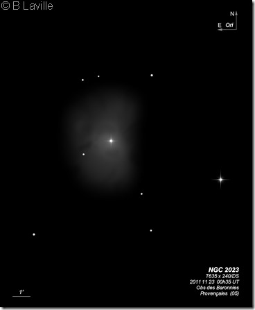 NGC 2023  T635  BL 2011 11 23