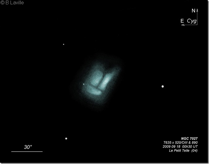 NGC 7027 T635 BL 2009 09 18 NGC 7027 T635 BL 2009 09 18