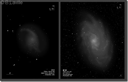 M 33  T254 vs T635 BL