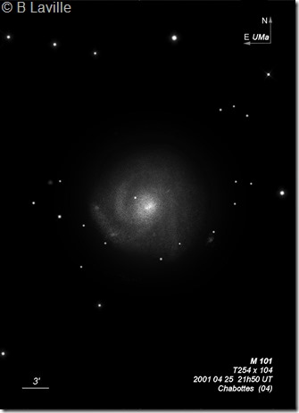 M 101  T254  BL 2001 04 25