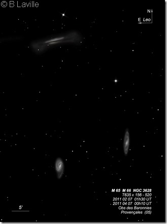 M 65 66 NGC 3628 T635 BL 2011 04 07