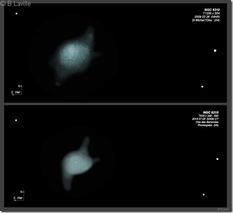 NGC 6210  T635 vs T1200 BL 2