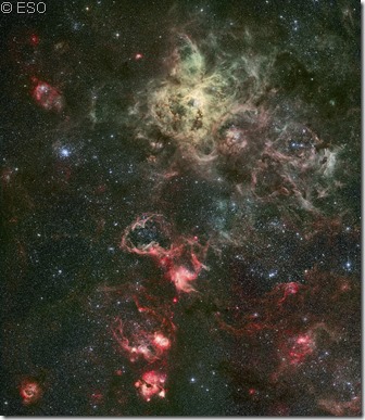 NGC 2070 region of Tarentula very large  ESO