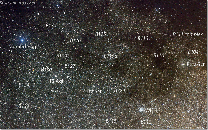 B 111 region Sct cloud Sky & Telescope