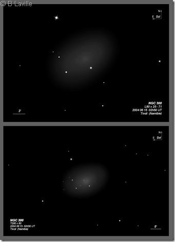 NGC 300  L80 vs T280 BL