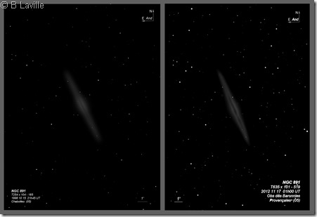 NGC 891  T254 vs T635 BL