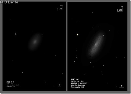 NGC 2841  T254 vs T635 BL