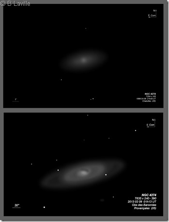 NGC 4274  T254 vs T635 BL