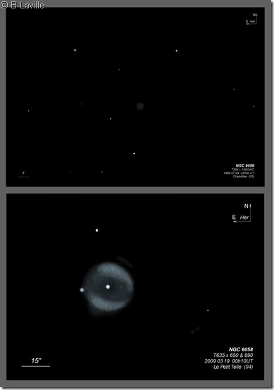 NGC 6058  T254 vs T635 BL