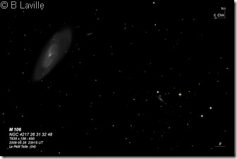 M 106  NGC 4217 T635  BL   2009 05 28 field