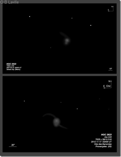 NGC 2623  T355 vs T635 BL  