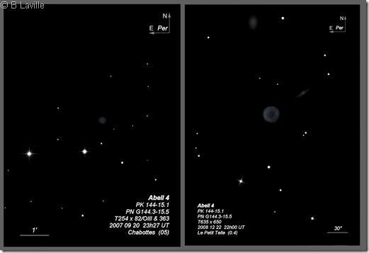 Abell 4  T254 vs T635 BL 2007 2008