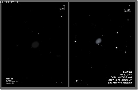 Abell 65  T254 vs T450 BL 2002 2007