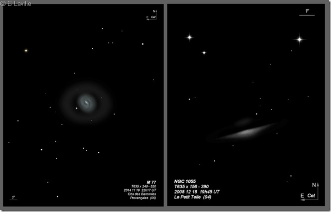 M77 NGC 1055  T635 BL front