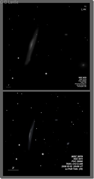 NGC 3079 group  T635 BL 2008 vs 2019