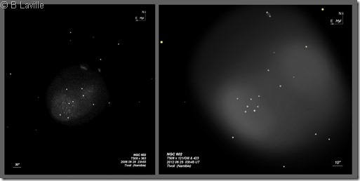 NGC 602  T508 BL 2006 vs 2012 