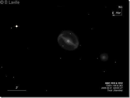 NGC 1510 12  T500 BL Namibie 2006  