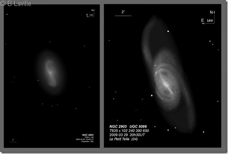 NGC 2903  T254 vs T635 BL  