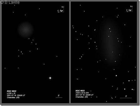 NGC 6822  L80 vs T254 BL