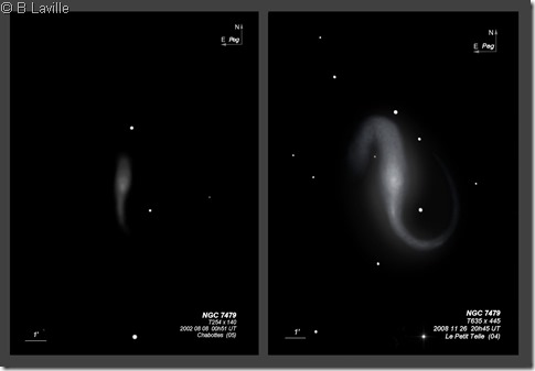 NGC 7479  T254 vs T635 BL 