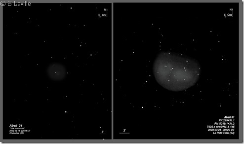 Abell 31  T254 vs T635 BL