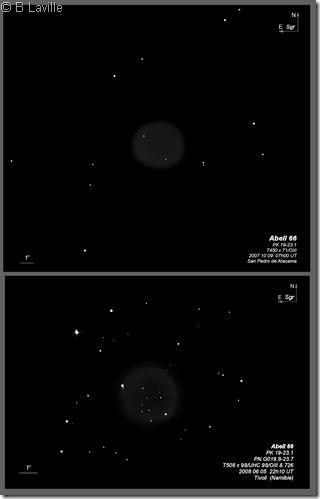 Abell 66 PK 19-23.1  T450 vs T508 