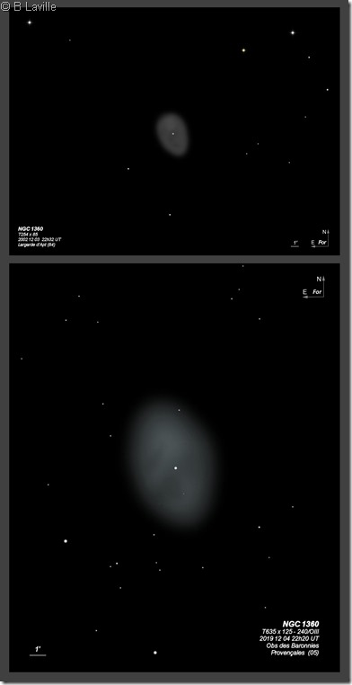 NGC 1360  T254 vs T635 BL 2012 2019 